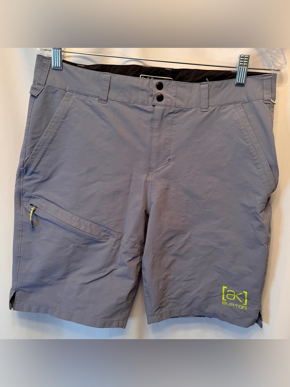 Burton Men’s 32x9 ak Lapse Short Dalian Outdoor Hiking Nylon Stretch Gray Blue